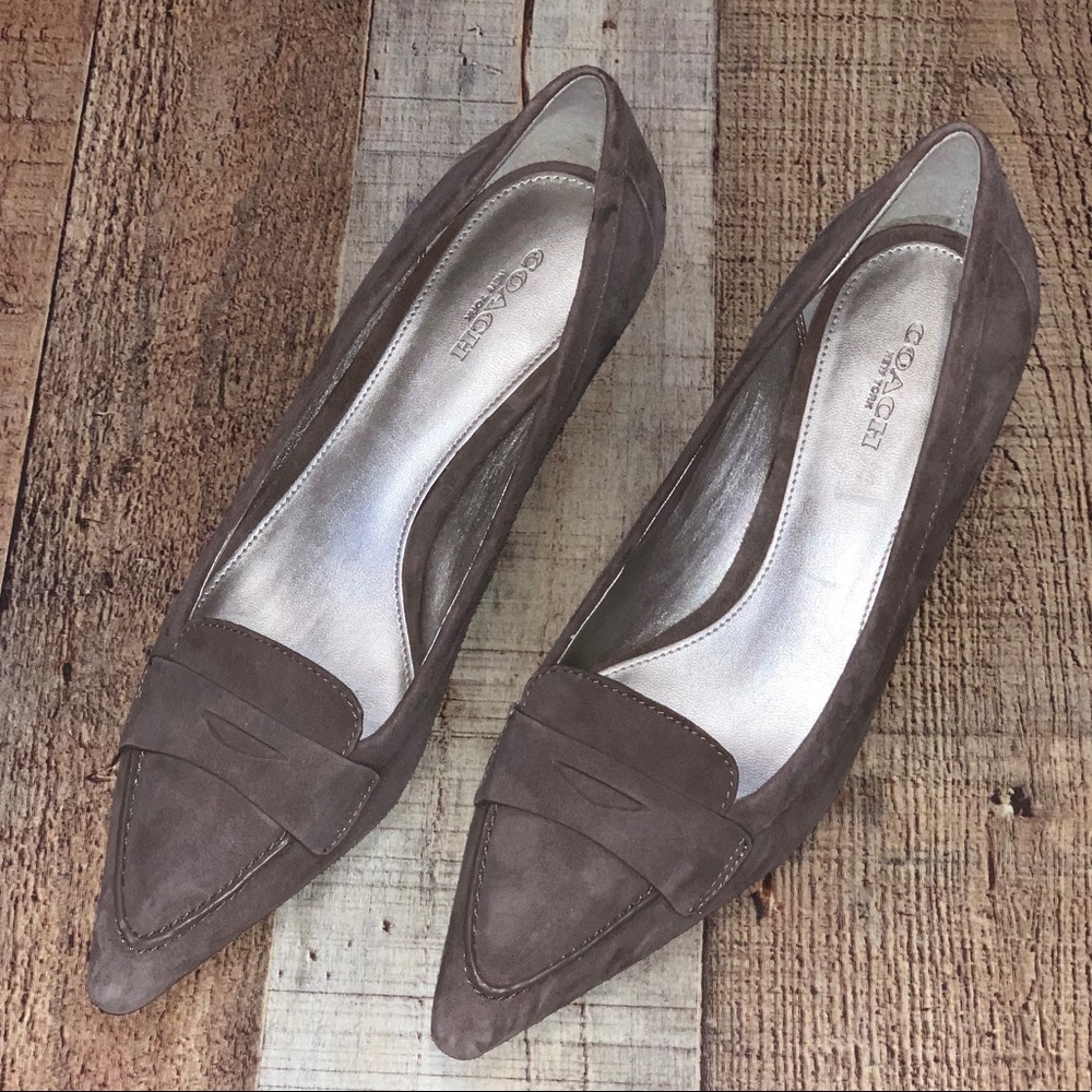 Coach | Vintage Brown Suede Heel Pointy Toe Shoe